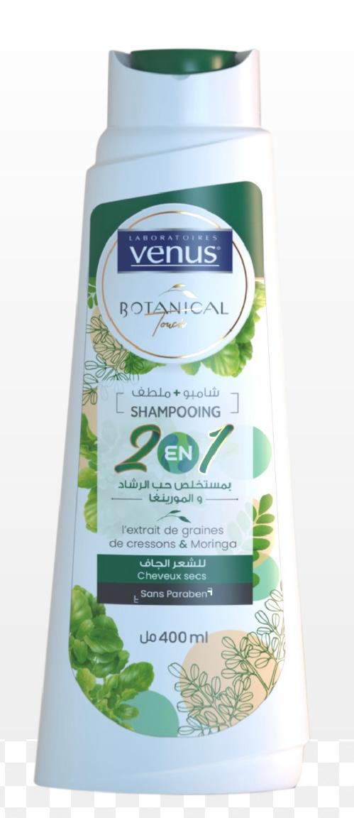 Venus Botanical Touch Shampooing 2 En 1 Cheveux Secs 400 ml
